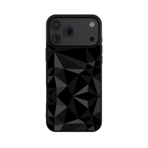 Apple iPhone 18 Pro Max Base Case Polygonmuster schwarz