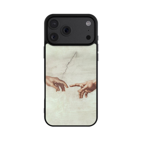 Apple iPhone 18 Pro Max Base Case Die Hände von Gott und Adam von Michelangelo Buonarroti