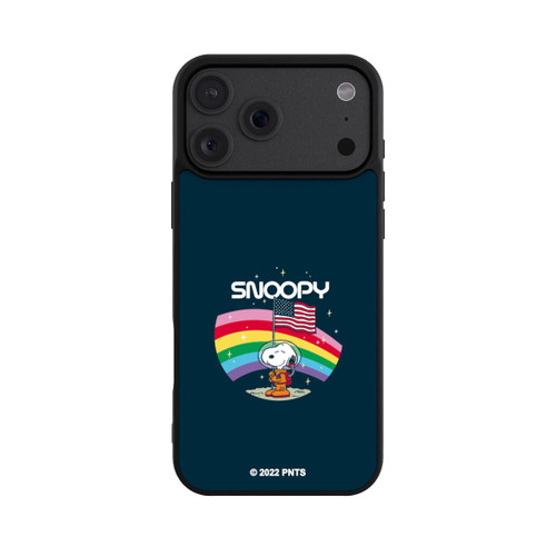 Apple iPhone 18 Pro Max Base Case Snoopy Weltraumreisender Regenbogen