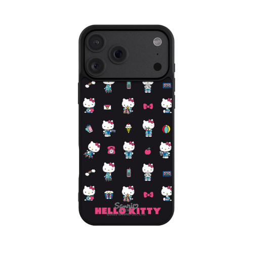 Apple iPhone 18 Pro Max Base Case Hello Kitty 90s Schwarz
