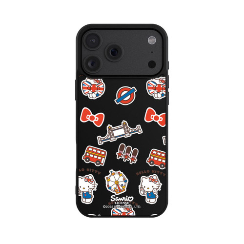 Apple iPhone 18 Pro Max Base Case Hello Kitty Londoner Abzeichen Transparent