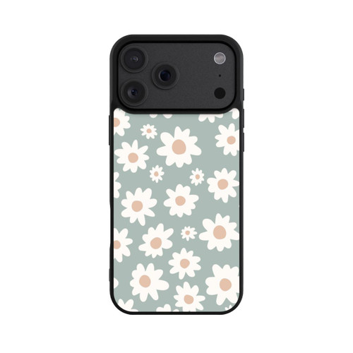 Apple iPhone 18 Pro Max Base Case Gänseblümchen Muster grün