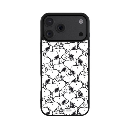 Apple iPhone 18 Pro Max Base Case Snoopy Muster Schwarz und Weiß