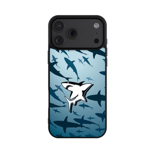 Apple iPhone 18 Pro Max Base Case Haie Muster Blau