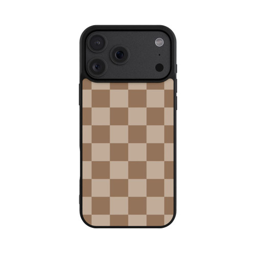 Apple iPhone 18 Pro Max Base Case Braun Karo