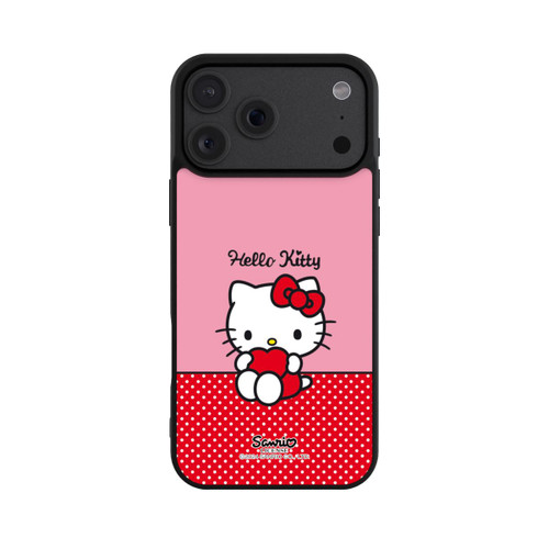 Apple iPhone 18 Pro Max Base Case Hello Kitty sitzend mit Herz