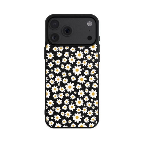 Apple iPhone 18 Pro Max Base Case Daisy Flower Seamless Pattern Transparent