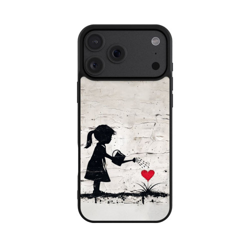 Apple iPhone 18 Pro Max Base Case Girl Watering Bunch of Flowers 
