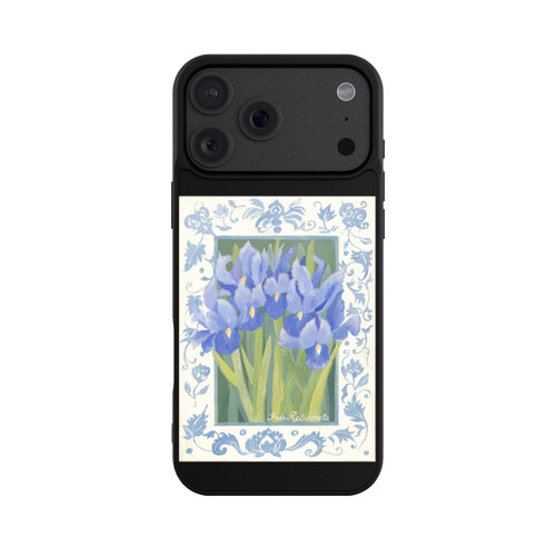Apple iPhone 18 Pro Max Base Case Blue Iris, by Jennifer Abbott