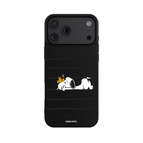 Apple iPhone 18 Pro Max Base Case Snoopy Woodstock Streifen Peanuts Transparent
