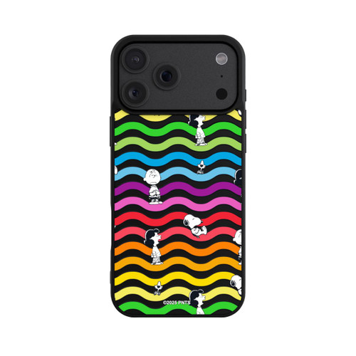 Apple iPhone 18 Pro Max Base Case Snoopy Pattern Rainbow Transparent