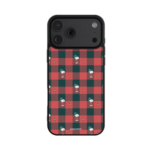 Apple iPhone 18 Pro Max Base Case Peanuts Rot Schottenmuster