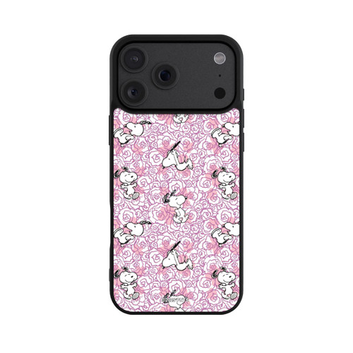 Apple iPhone 18 Pro Max Base Case Peanuts Pink Roses Pattern