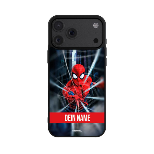 Apple iPhone 18 Pro Max Base Case Spiderman Webs in Action Personalisierbar