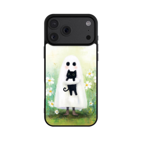 Apple iPhone 18 Pro Max Base Case Geist und Katze Halloween mit KI