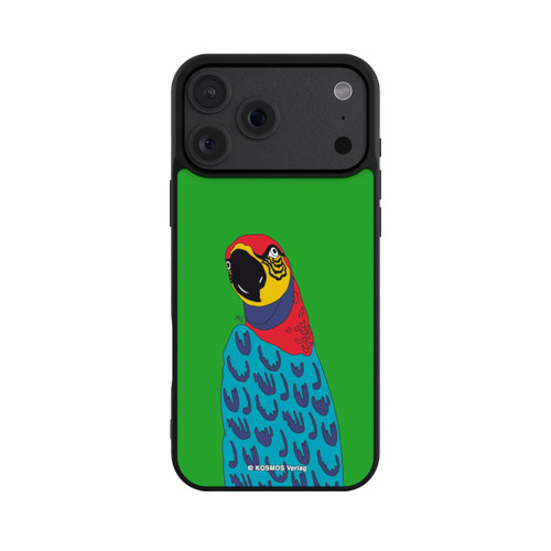 Apple iPhone 18 Pro Max Base Case Drei Fragezeichen und der Super-Papagei
