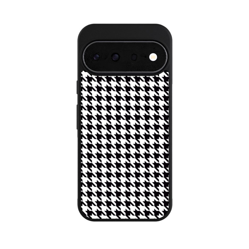 Pixel 11 Base Case Hahnentritt Schwarz Weiß