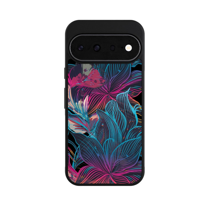 Pixel 11 Base Case Neon Flower Power