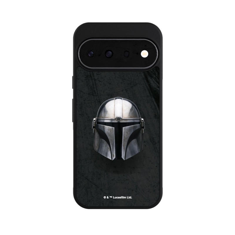 Pixel 11 Base Case Schwarzer Mandalorianer Helm