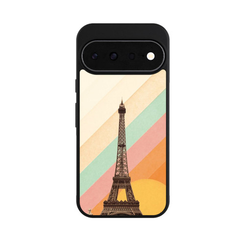 Google Pixel 11 Base Case Eiffelturm Regenbogen