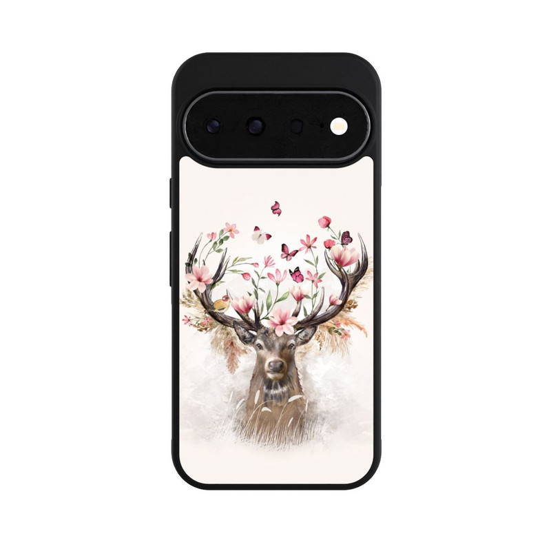 Pixel 11 Base Case Hirsch Blumen Geweih