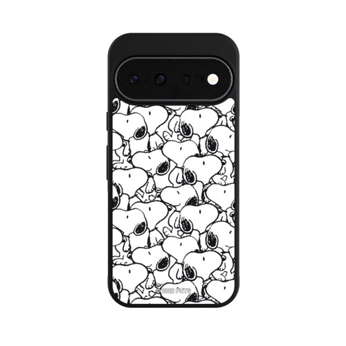 Google Pixel 11 Base Case Snoopy Muster Schwarz und Weiß