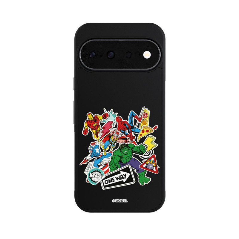 Pixel 11 Base Case Capitan American Shield Transparent