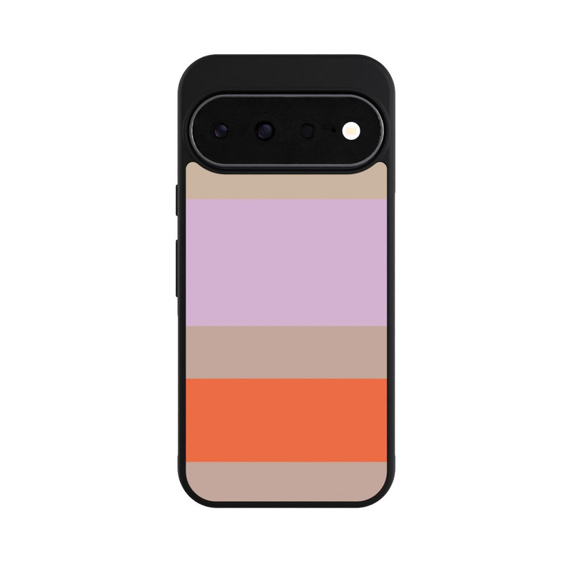 Pixel 11 Base Case Moca Lila Orange Stripes