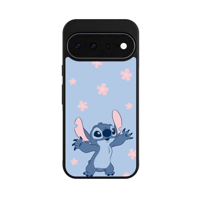 Pixel 11 Base Case Stitch Pastel Flowers Blue