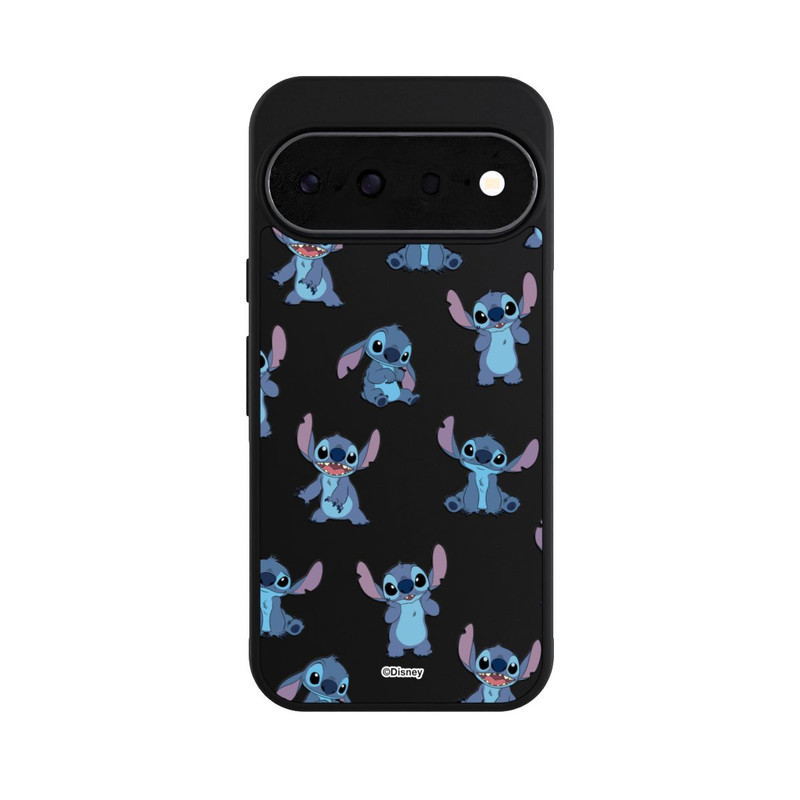Pixel 11 Base Case Stitch Faces Pattern Transparent