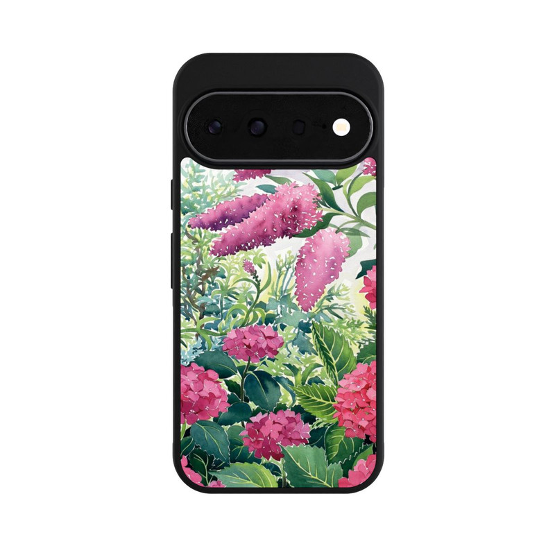 Pixel 11 Base Case Garden Hydrangeas and Buddleia by Christopher Ryland