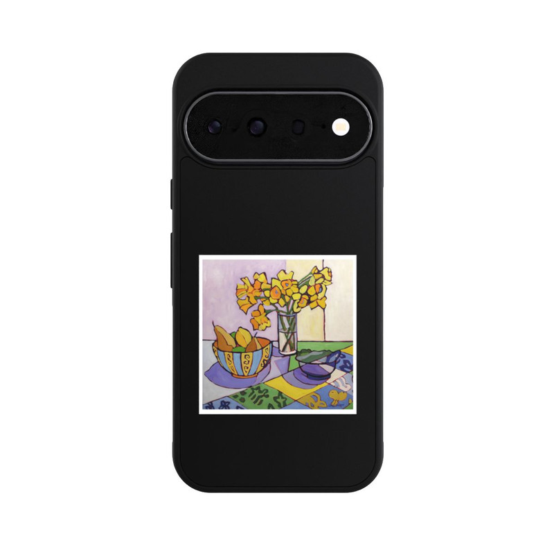 Pixel 11 Base Case Daffodil Patchwork, 2023, by Catherine J Martzloff