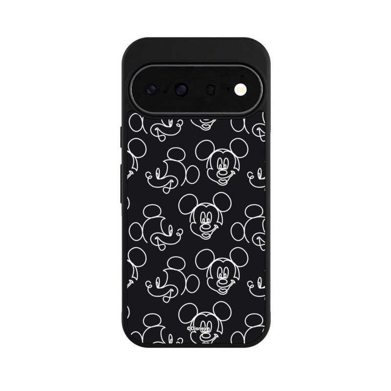 Pixel 11 Base Case Disney Mickey Muster Schwarz