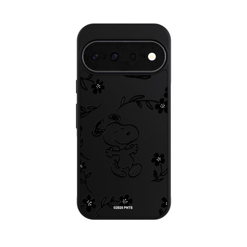 Google Pixel 11 Base Case Snoopy und Flowers Transparent