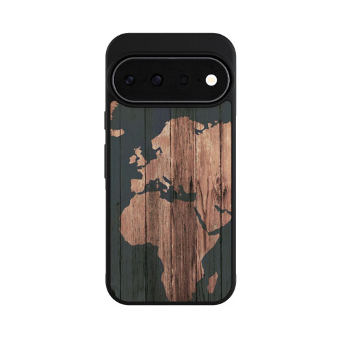 Google Pixel 11 Pro Base Case Wooden World Map