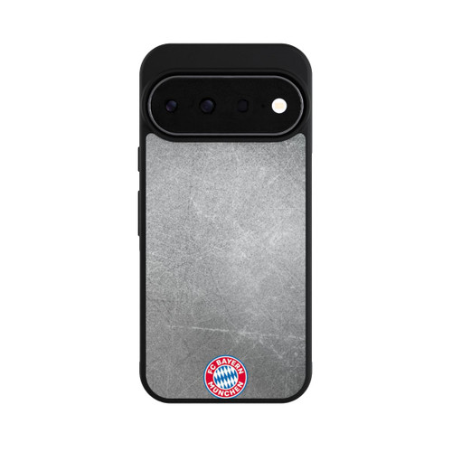 Google Pixel 11 Pro Base Case Klassisches FCB Logo Klein - Bunt auf Metalllook