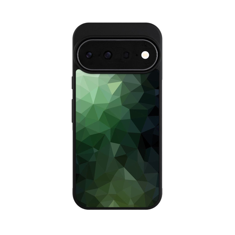 Pixel 11 Pro Base Case Polygonal Mosaic Green