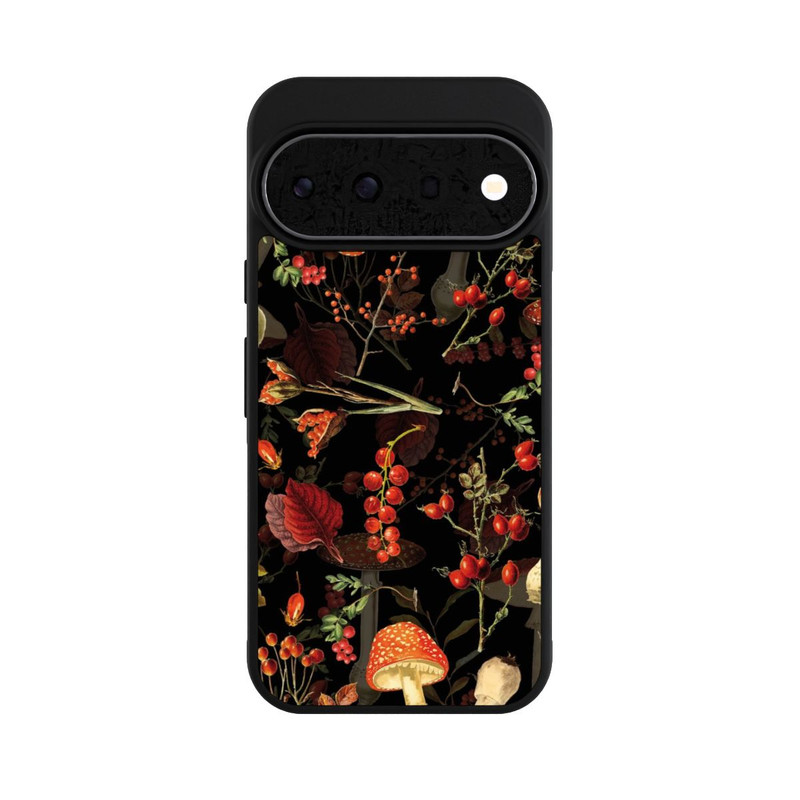 Pixel 11 Pro Base Case Pilzmuster Schwarz