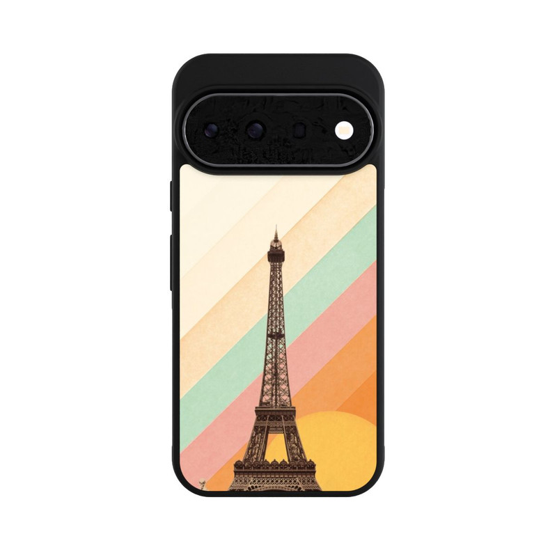 Pixel 11 Pro Base Case Eiffelturm Regenbogen