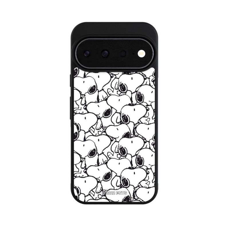 Pixel 11 Pro Base Case Snoopy Muster Schwarz und Weiß
