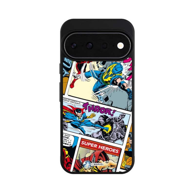 Pixel 11 Pro Base Case Marvel Retro Comic Blue