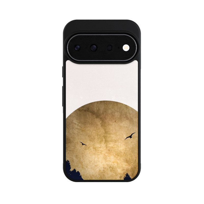 Pixel 11 Pro Base Case Zwei Vögel vor Mond