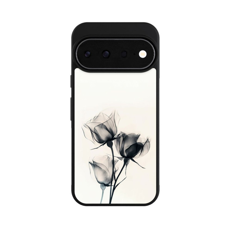 Pixel 11 Pro Base Case Schwarze Blume