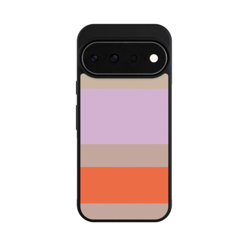 Google Pixel 11 Pro Base Case Moca Lila Orange Stripes