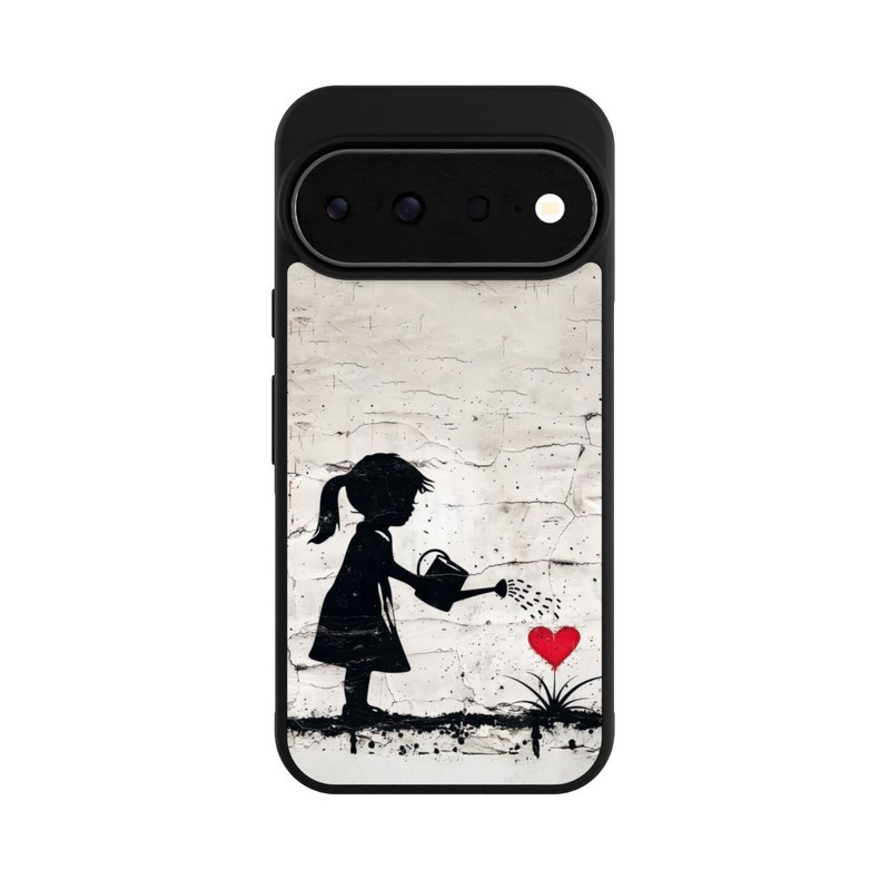 Pixel 11 Pro Base Case Girl Watering Bunch of Flowers 