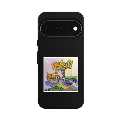 Google Pixel 11 Pro Base Case Daffodil Patchwork, 2023, by Catherine J Martzloff