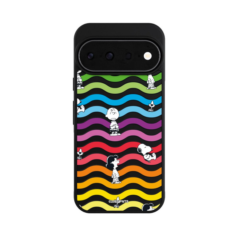 Pixel 11 Pro Base Case Snoopy Pattern Rainbow Transparent