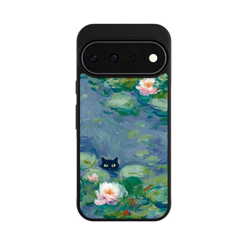 Pixel 11 Pro Base Case Katze im Teich Gemälde Impressionismus