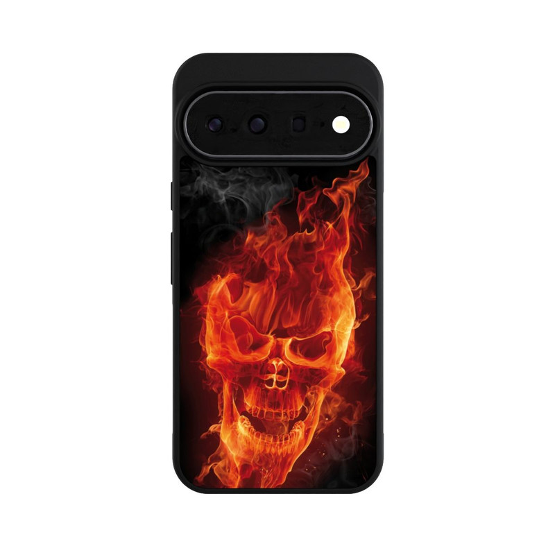 Pixel 11 Pro XL Base Case Burning Skull