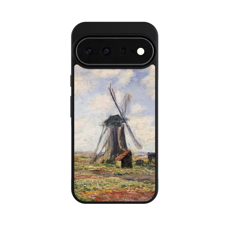 Pixel 11 Pro XL Base Case Tulpenfelder mit der Rijnsburger Windmühle von Claude Monet